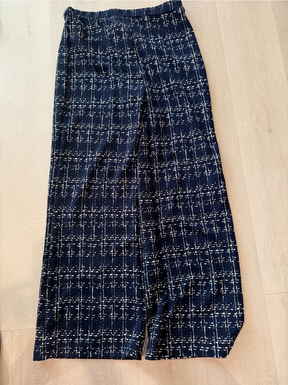 Women’s  Navy Plaid Dress Pants